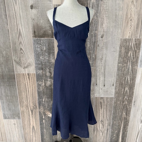Ralph Lauren Navy Linen Sundress - Picture 9 of 9